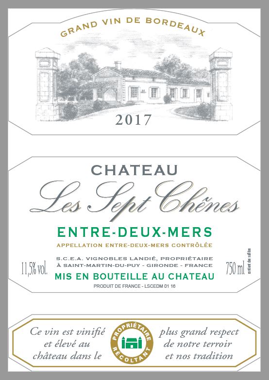 Chateau Les Sept Chenes Entre deux Mers 2022