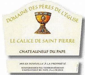 Domaine des Peres De L'Eglise Le Calice de Saint Pierre Chateauneuf du Pape 2022